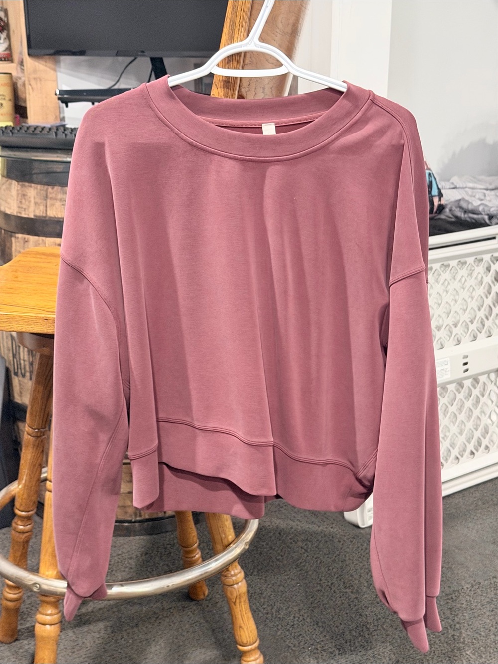 lululemon athletica Dusty Rose Mauve Pullover Softstreme